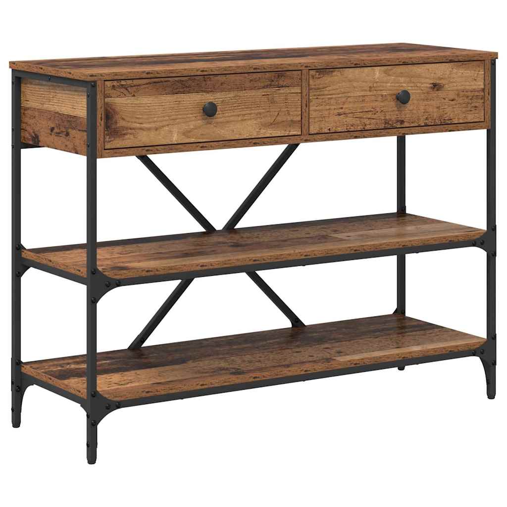 Console Table with Drawer with Shelf Other Old wood