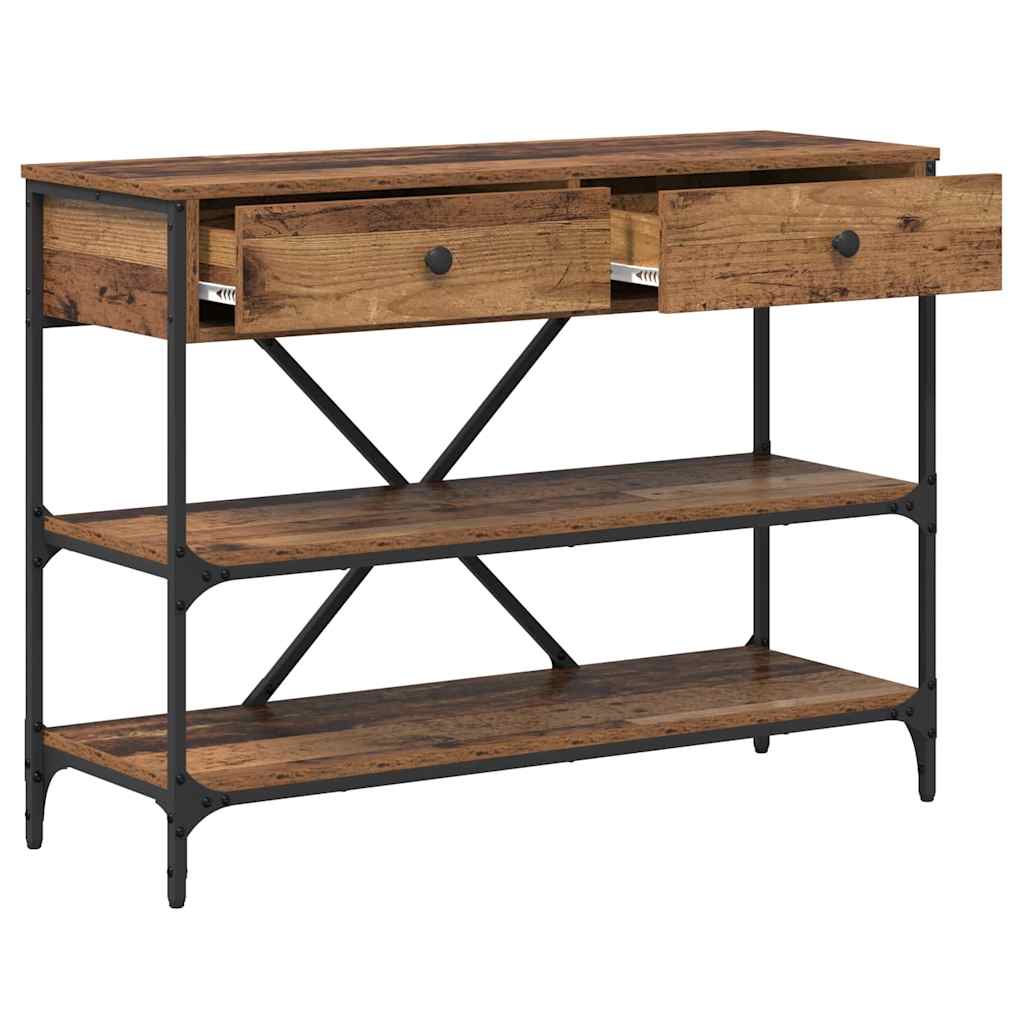 Console Table with Drawer with Shelf Other Old wood