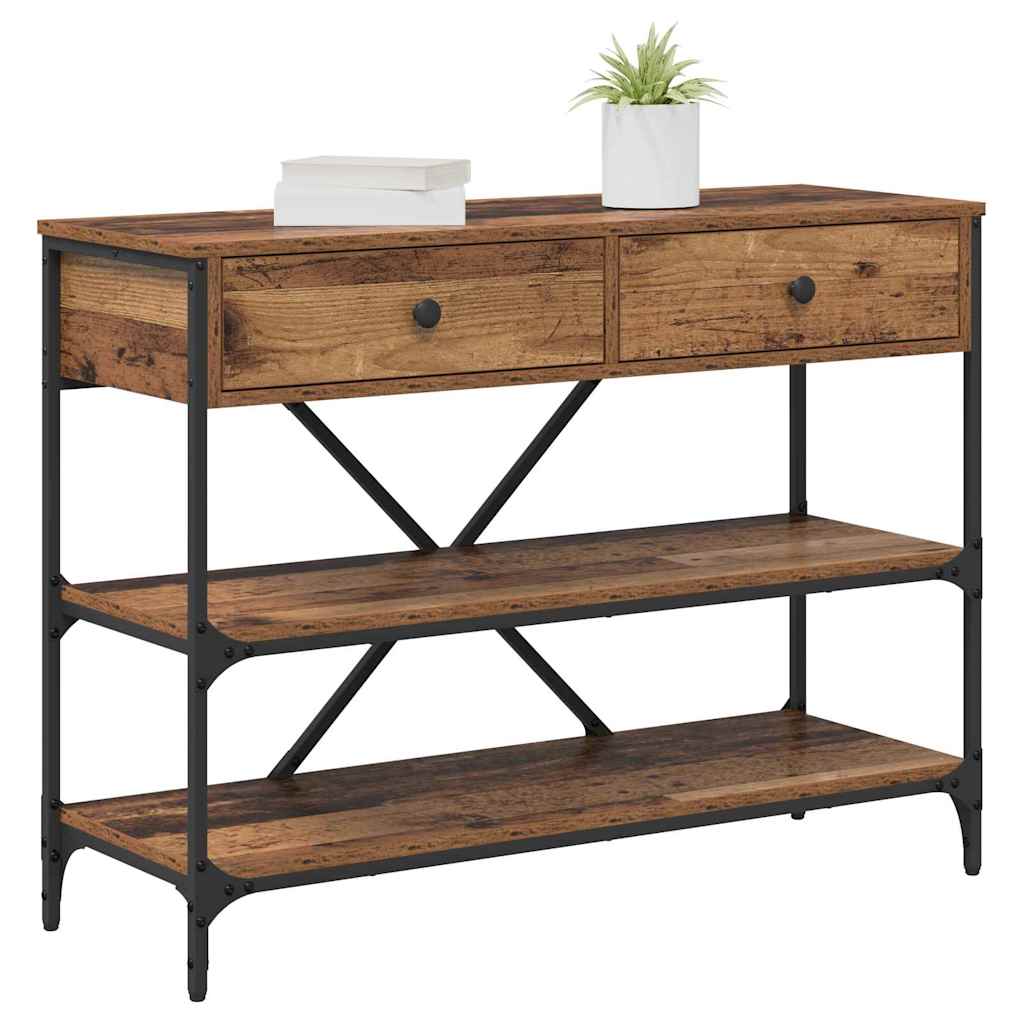 Console Table with Drawer with Shelf Other Old wood