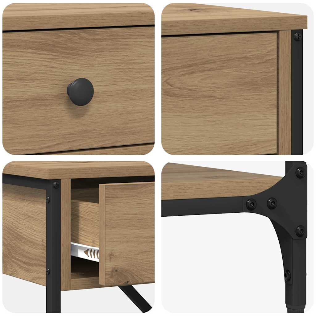 Console Table with Drawer with Shelf Other Artisan oak