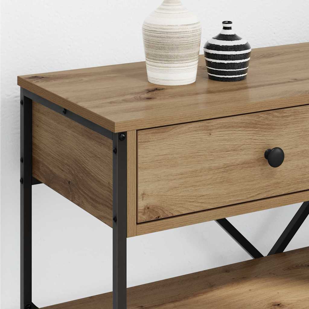 Console Table with Drawer with Shelf Other Artisan oak