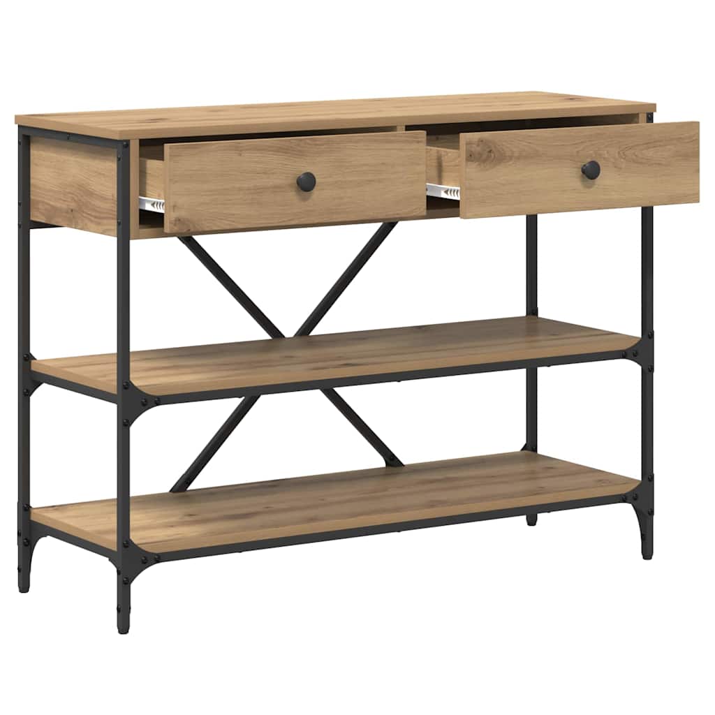 Console Table with Drawer with Shelf Other Artisan oak
