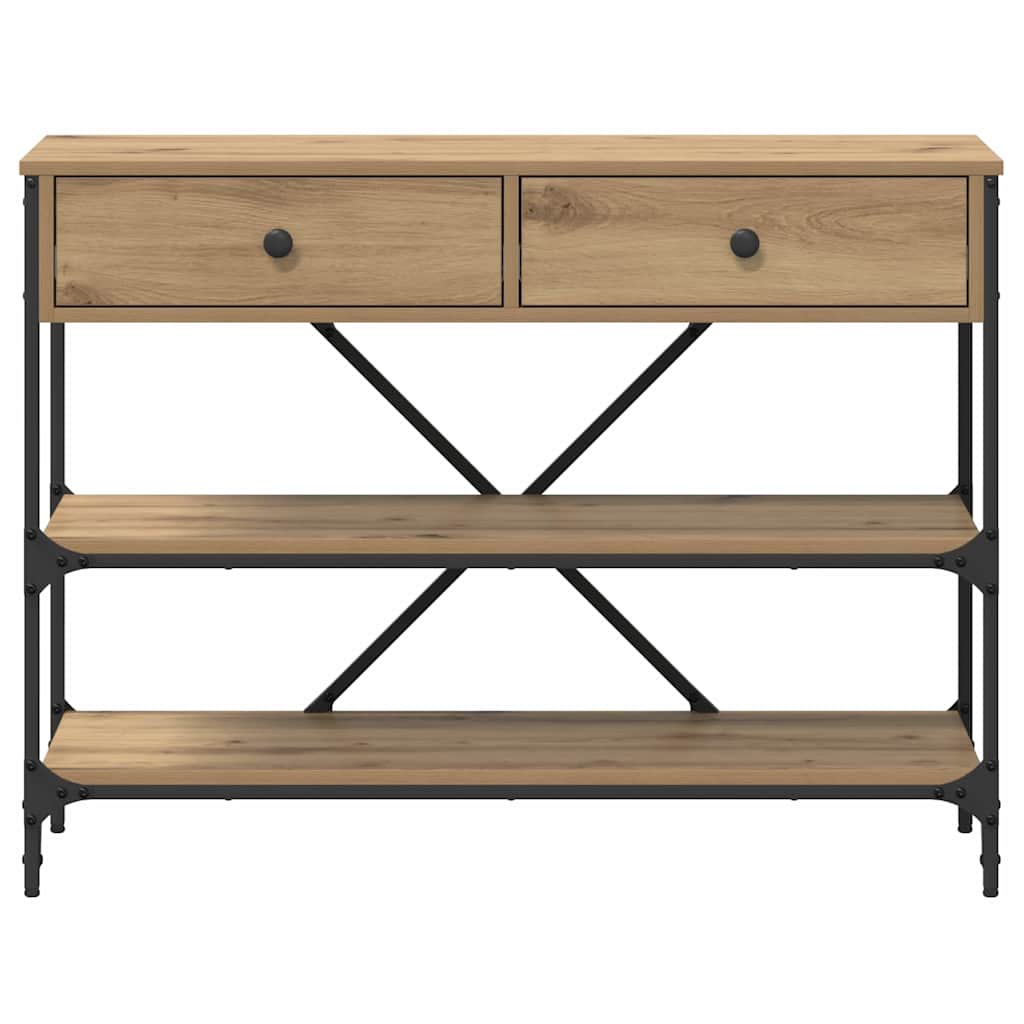 Console Table with Drawer with Shelf Other Artisan oak