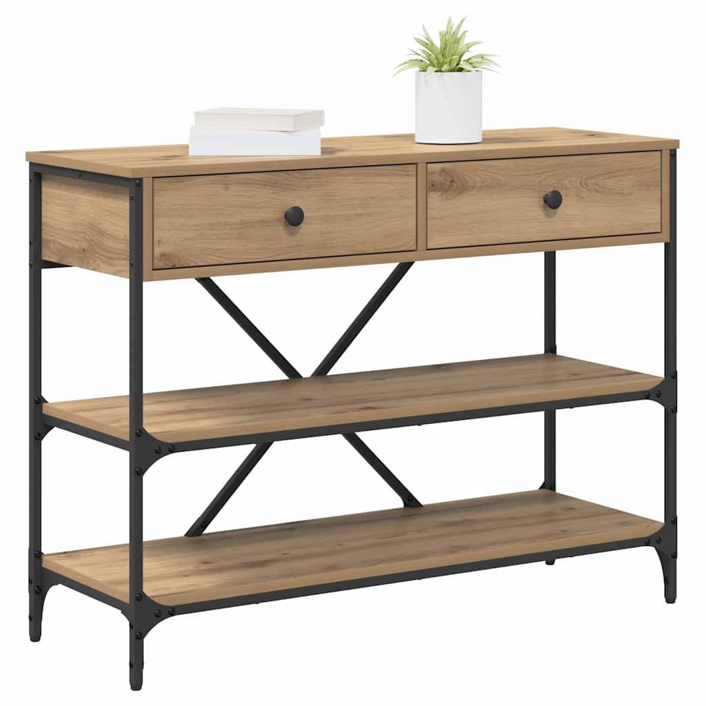 Console Table with Drawer with Shelf Other Artisan oak