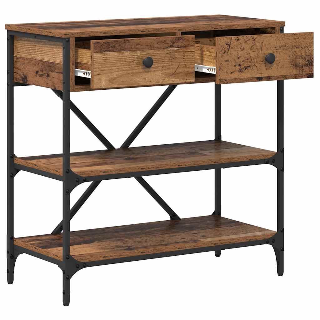 Console Table with Drawer with Shelf Other Old wood