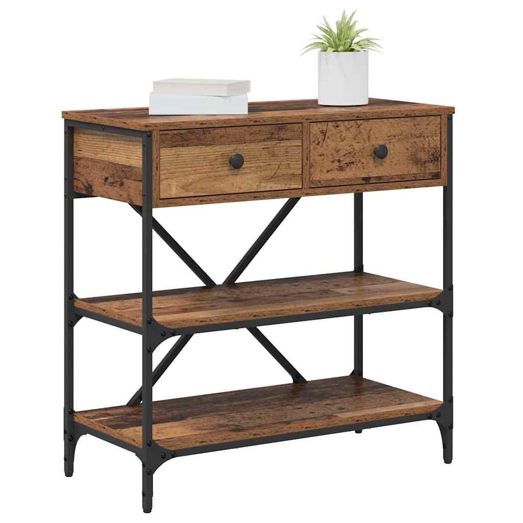 Console Table with Drawer with Shelf Other Old wood