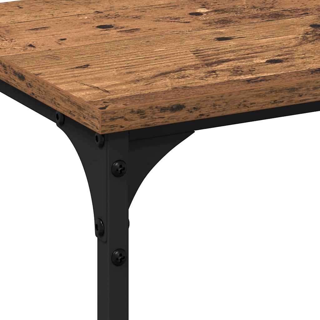 Console Table with Shelf with Storage Old Wood 200 x 29 x 75 cm