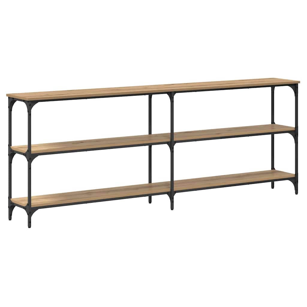 Console Table with Shelf Artisan oak 200 x 29 x 75 cm