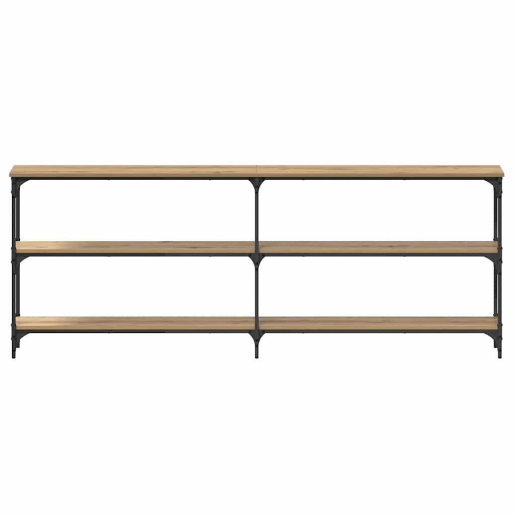 Console Table with Shelf Artisan oak 200 x 29 x 75 cm