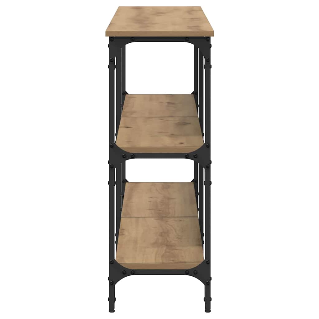 Console Table with Shelf Artisan oak 200 x 29 x 75 cm
