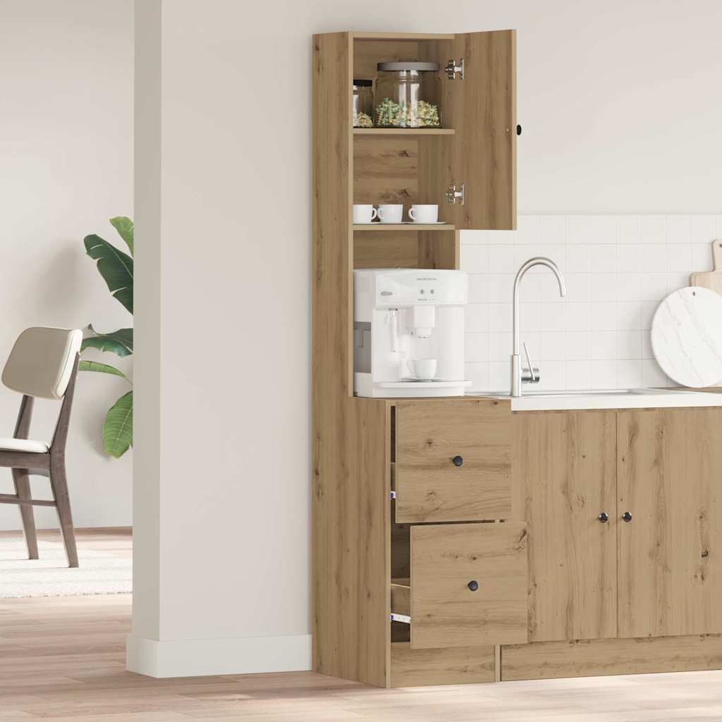 Kitchen Cabinet with Drawer Artisan oak Engineered wood