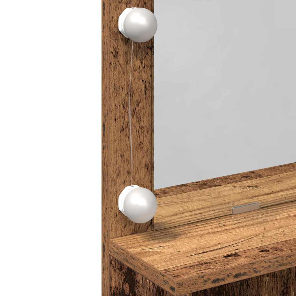 Dressing Table Old Wood 80 x 41 x 134.5 cm Engineered Wood