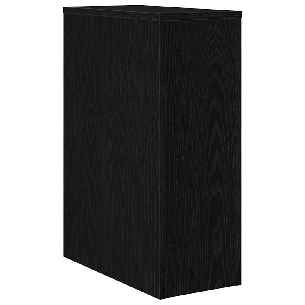 Slim Bathroom Cupboard Black oak 22 x 44 x 61.5 cm