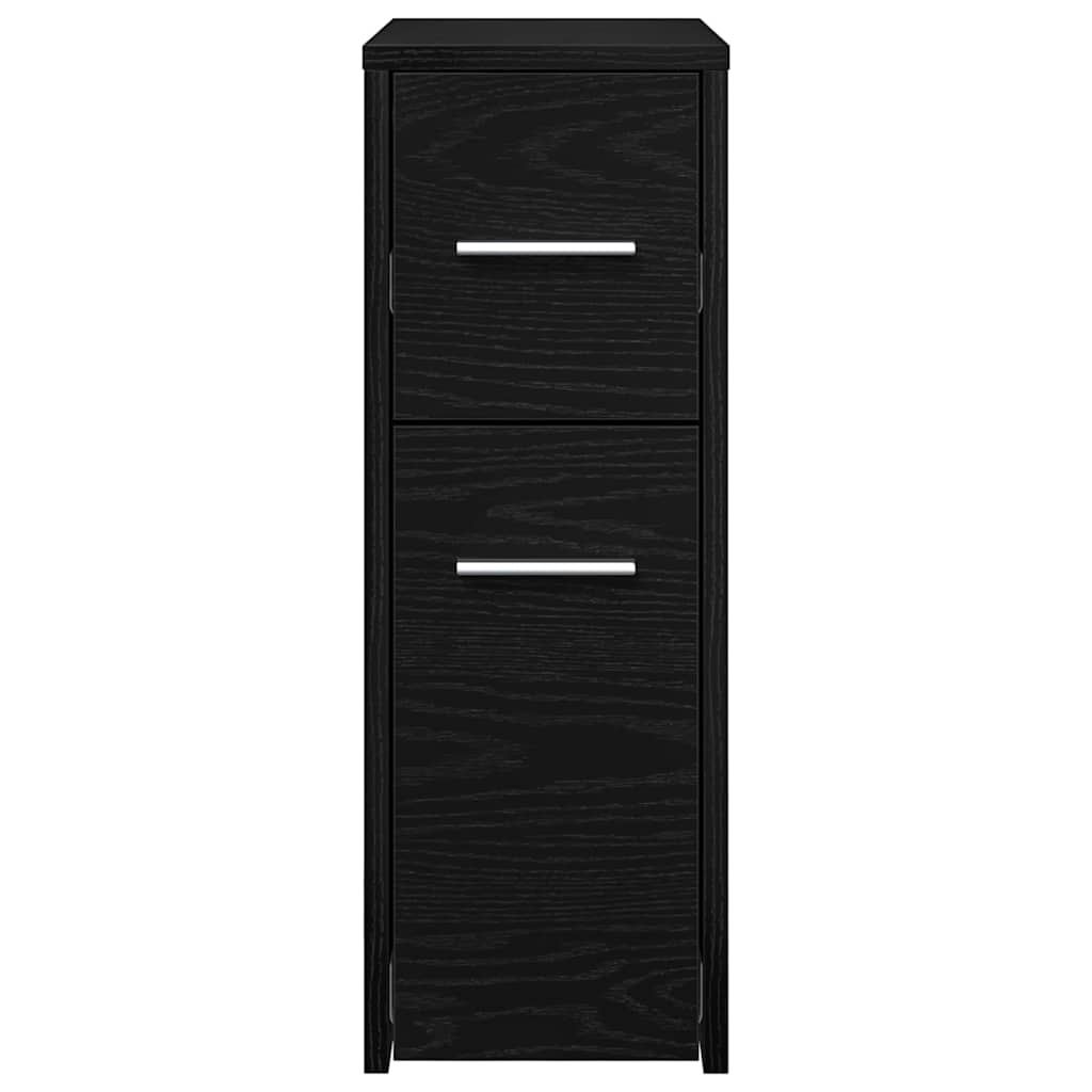 Slim Bathroom Cupboard Black oak 22 x 44 x 61.5 cm