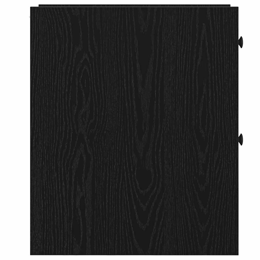 Narrow Bathroom Cupboard Black oak 80 x 18 x 60 cm