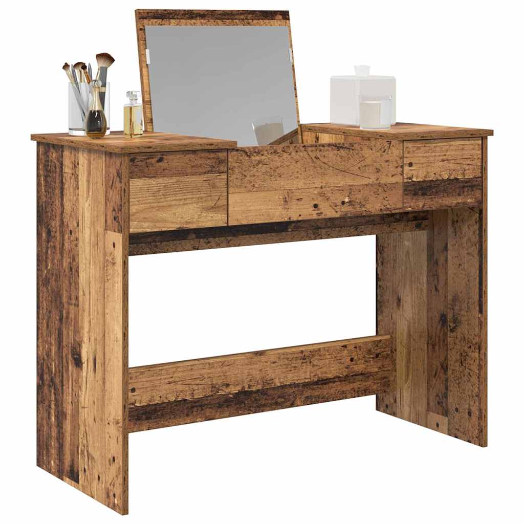 Dressing Table Old wood 100 x 45 x 76 cm Engineered Wood