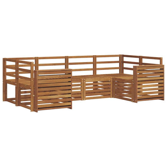 Outdoor Sofa Set 6 pcs Natural