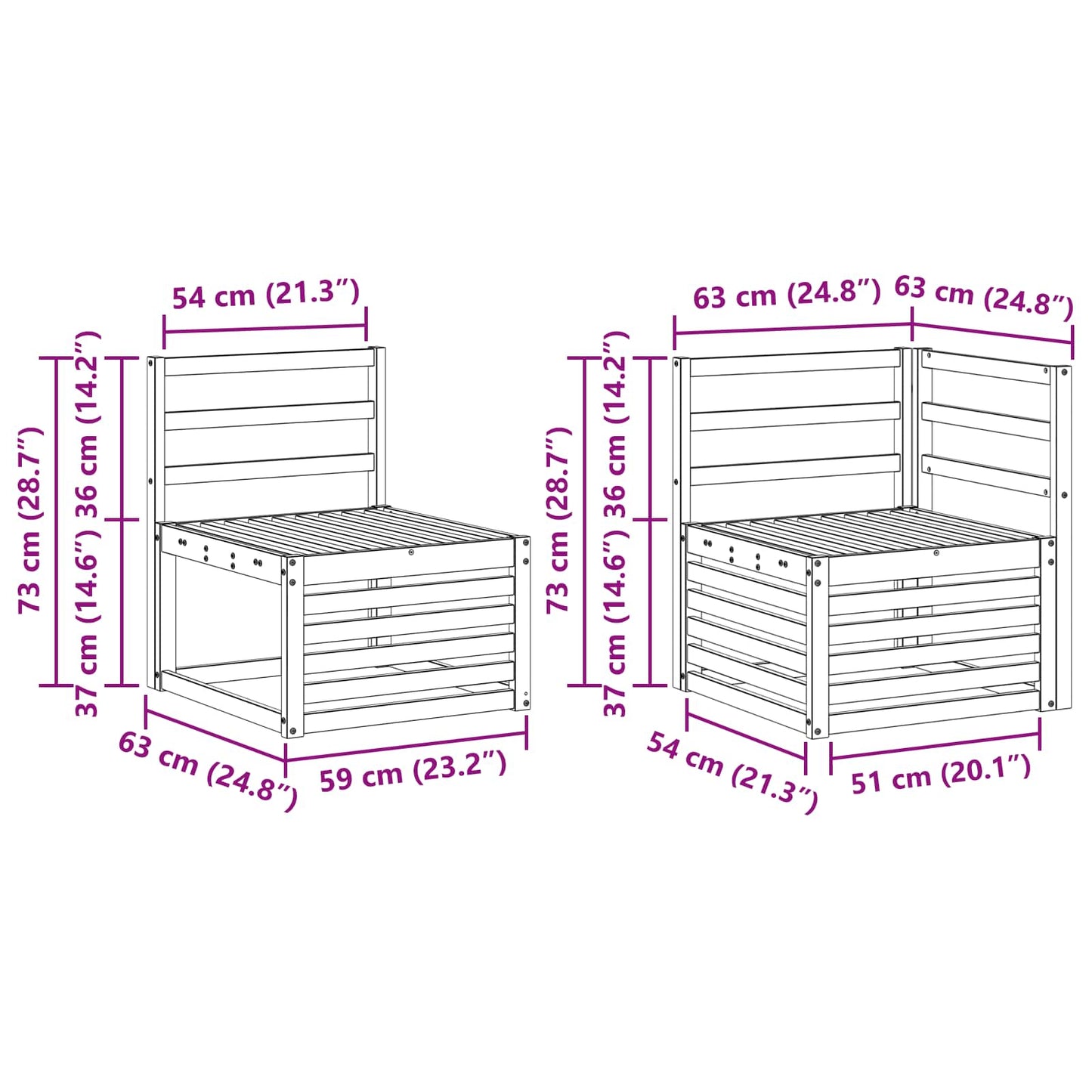Outdoor Sofa Set 6 pcs Natural