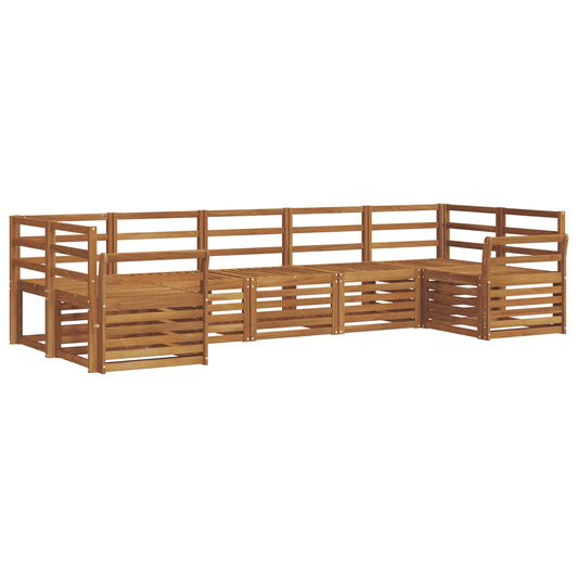Outdoor Sofa Set 7 pcs Natural