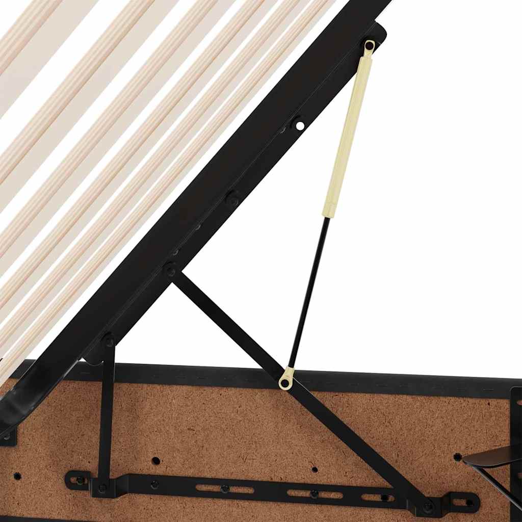 Storage Bed with Storage Black 180 x 200 cm Velvet
