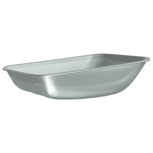 Wheelbarrow Tray Replacement Silver 80 x 60 x 25 cm