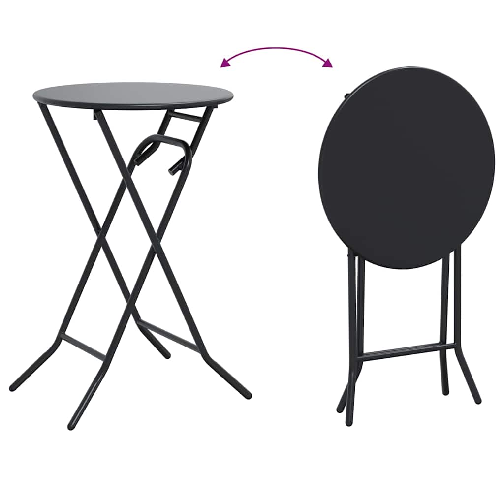 Garden Table Anthracite 50 x 50 x 72 cm Metal