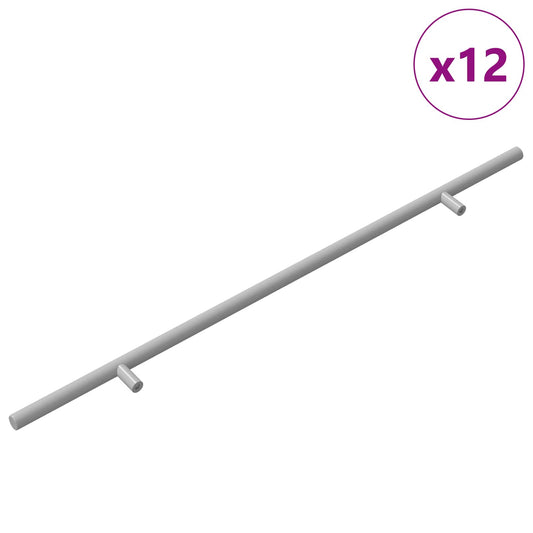 Handle 12 pcs Silver 500 mm Steel