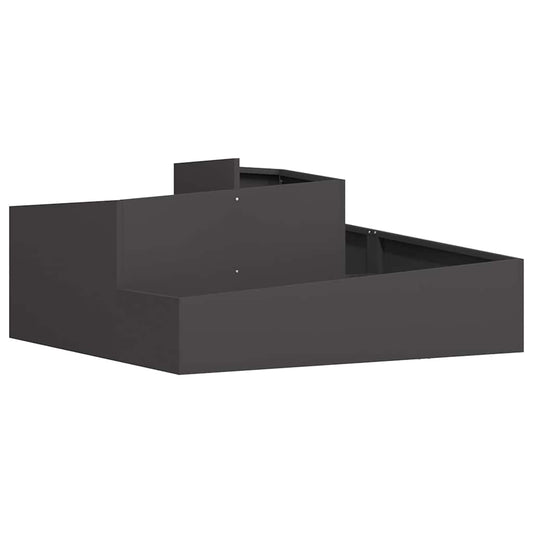 Garden Planter Black 100 x 100 x 50 cm Cold-rolled Steel