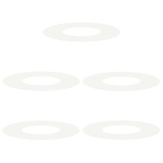 suitable for Flat Tree Rings 5 pcs White Ø30/60 cm Steel