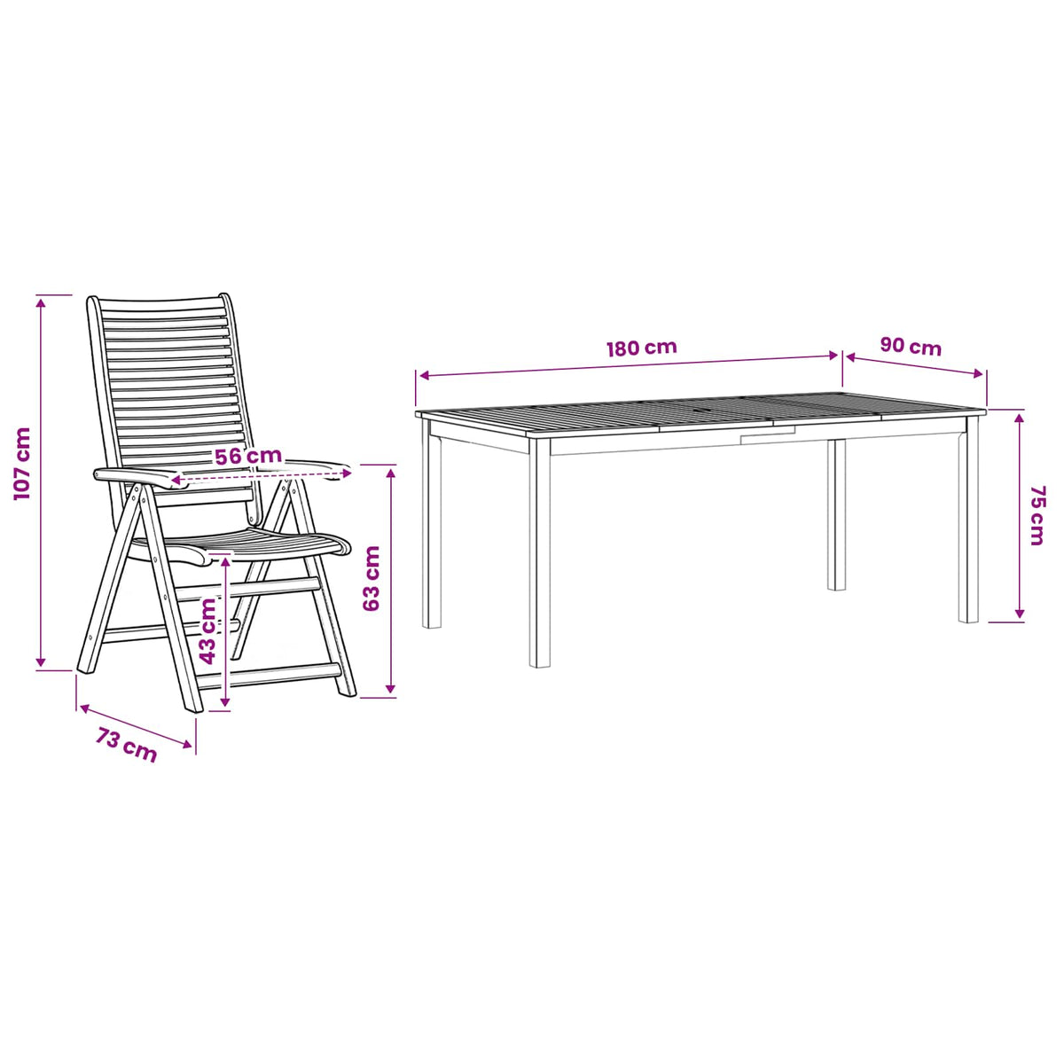 Garden Dining Set 9 pcs Brown Solid Acacia Wood