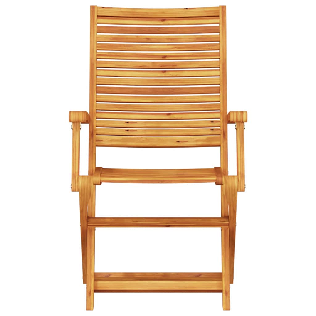 Folding Bistro Set 3 pcs Brown Solid Acacia Wood