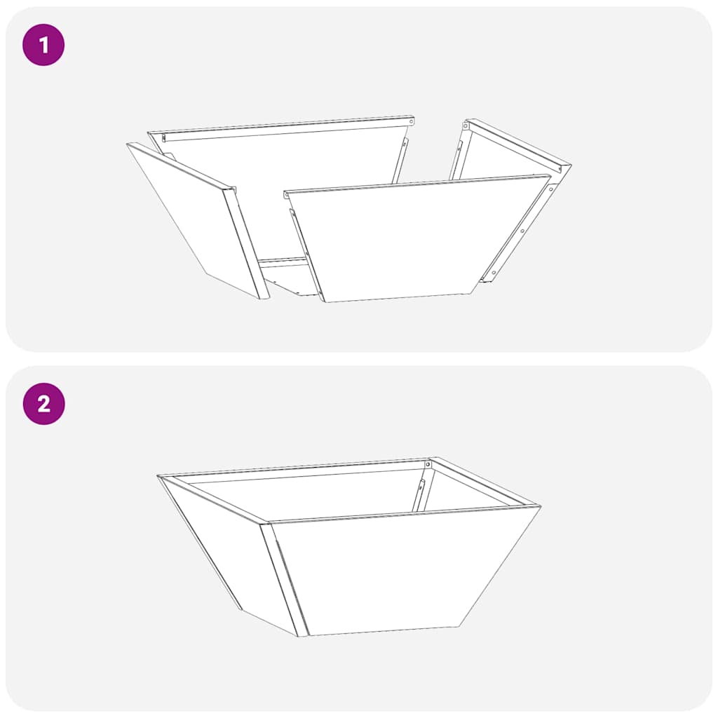 Garden Planter 5 pcs Silver 35 x 35 x 15 cm Stainless Steel