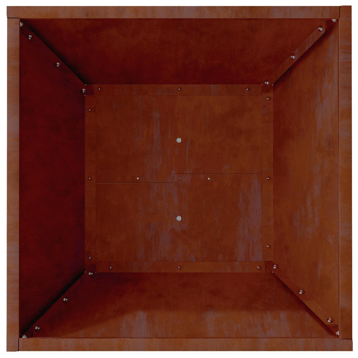Garden Planter 5 pcs Rusty 40 x 40 x 15 cm Weathering Steel