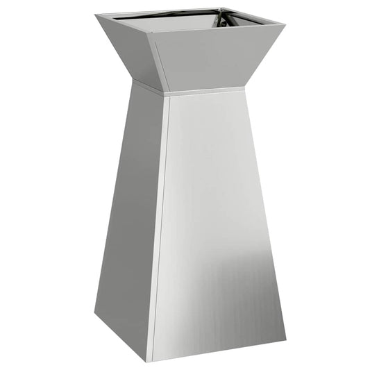 Pillar Planter Silver 35 x 35 x 73 cm Galvanised Steel