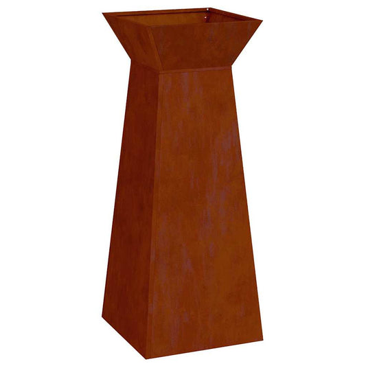 Pillar Planter Rusty 40 x 40 x 100 cm Weathering Steel