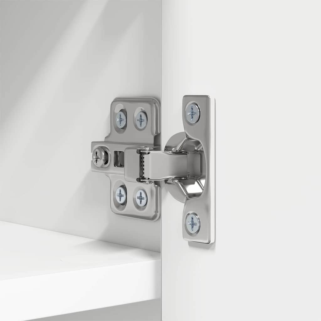 Wall-Mounted Coat Rack White 50 x 20 x 30 cm Engineered wood