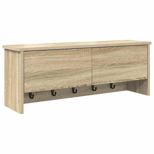 Wall-Mounted Coat Rack Wall-Mounted Sonoma Oak 80 x 20 x 30 cm