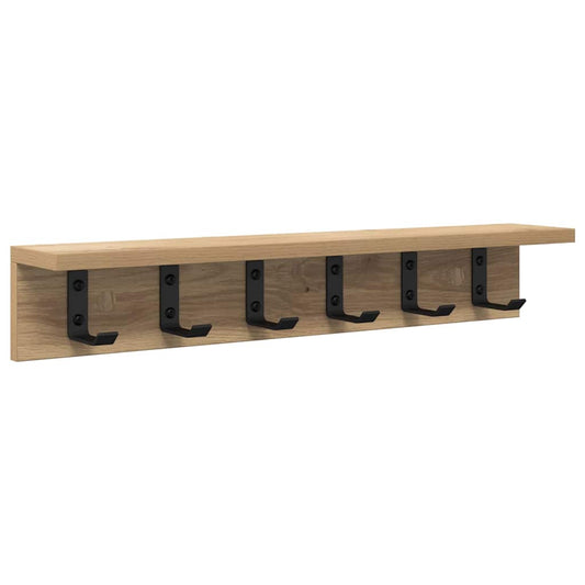 Wall-Mounted Coat Rack Wall-Mounted Artisan Oak Engineered wood