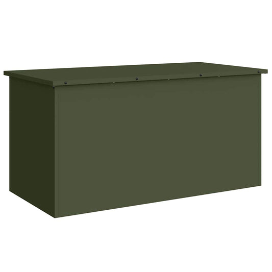 Garden Storage Cushion Box Galvanised Steel 100 x 50.5 x 50 cm