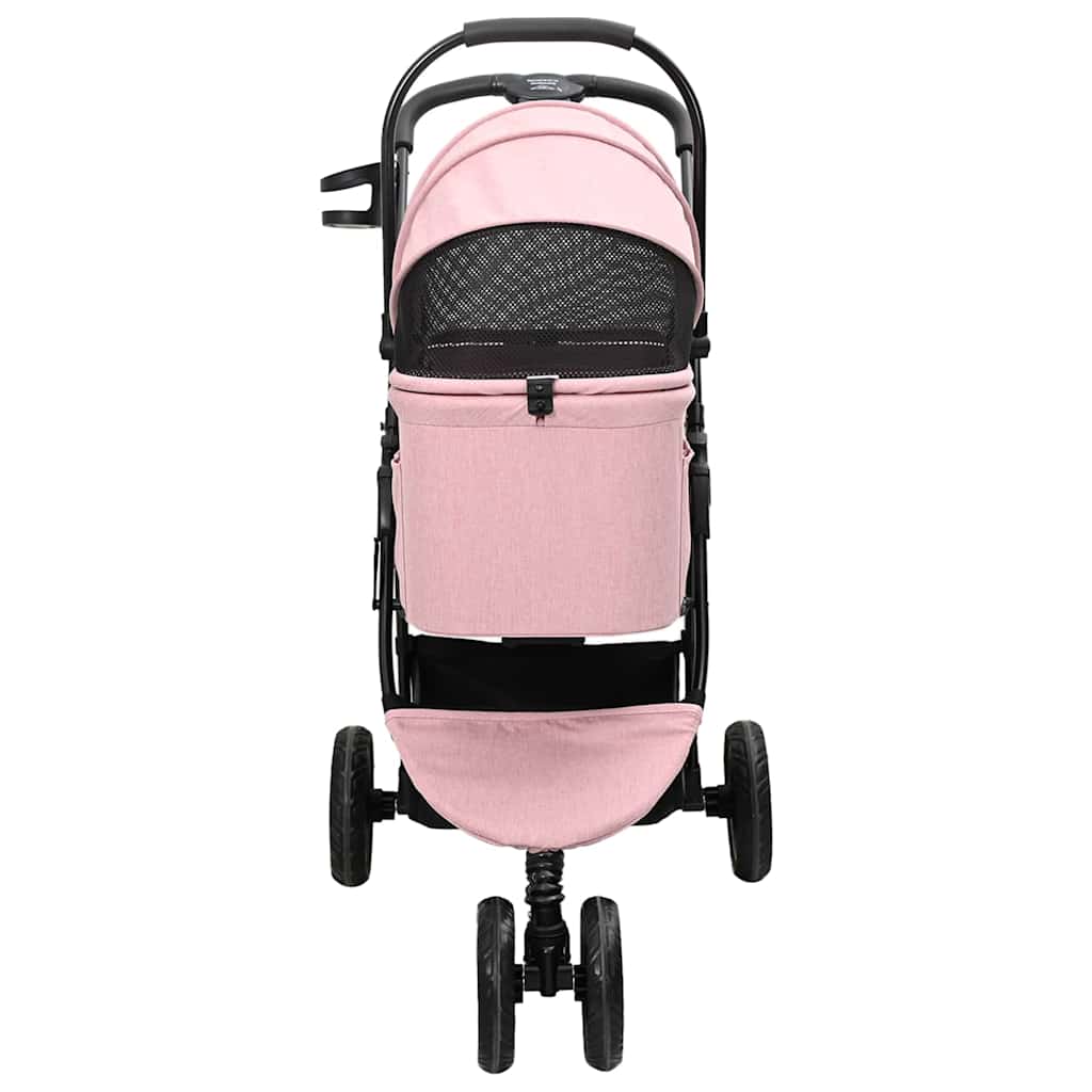 Folding Pet Stroller Pink 78 x 54 x 101 cm 600D Oxford fabric