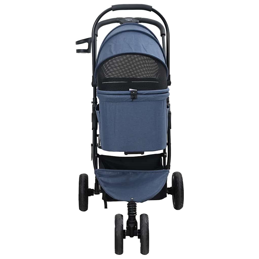 Folding Pet Stroller Blue 78 x 54 x 101 cm 600D Oxford fabric