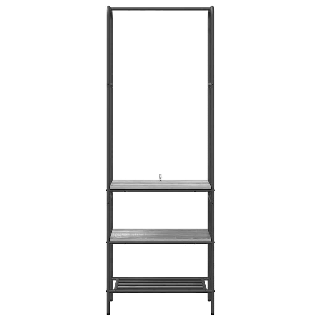 Clothes Rack with Shelves Other Grey sonoma 60 x 30 x 171 cm