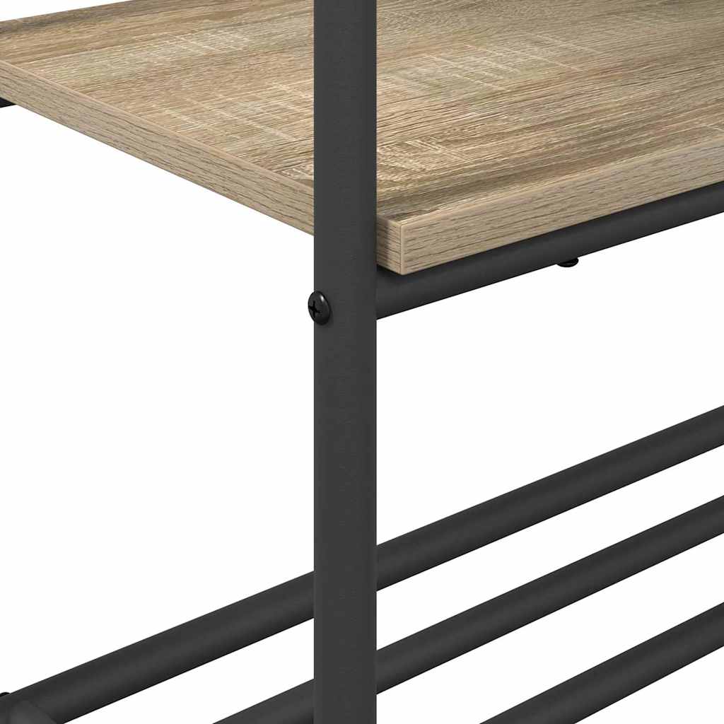 Clothes Rack with Shelves Sonoma oak 77 x 30 x 171 cm