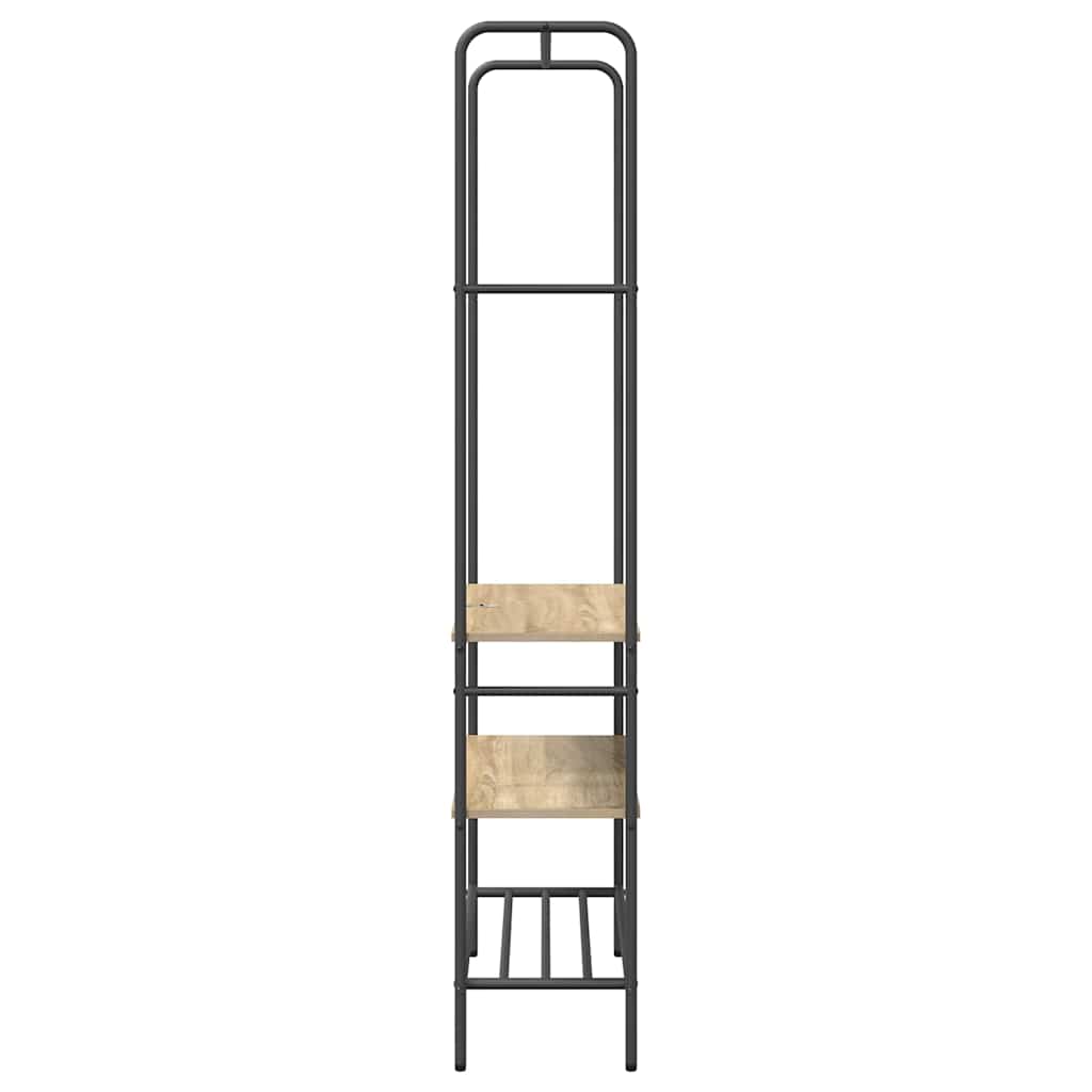 Clothes Rack with Shelves Sonoma oak 77 x 30 x 171 cm