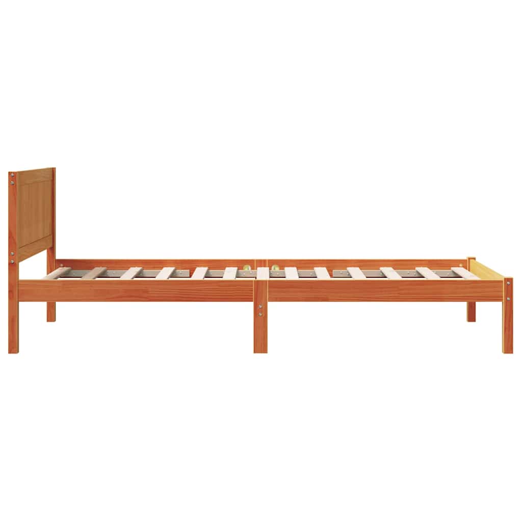 Bed Frame Brown 90 x 200 cm Solid Pine wood