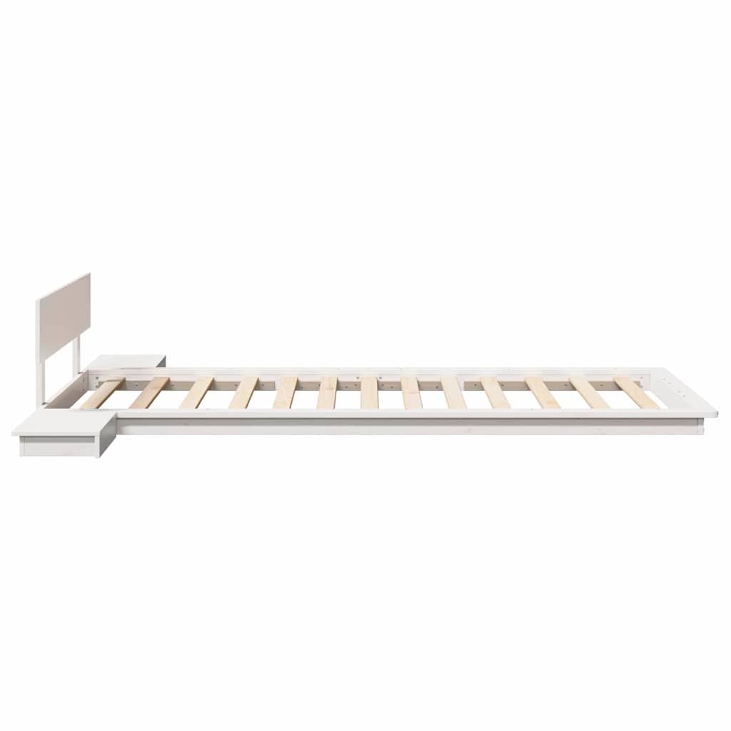 Bed Frame White 90 x 200 cm Wood
