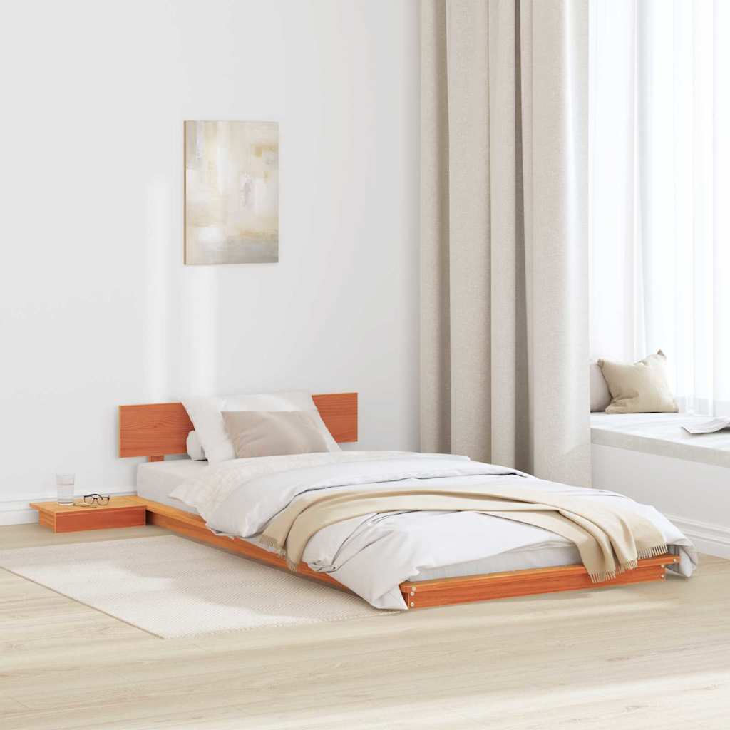Bed Frame Brown 80 x 200 cm Wood