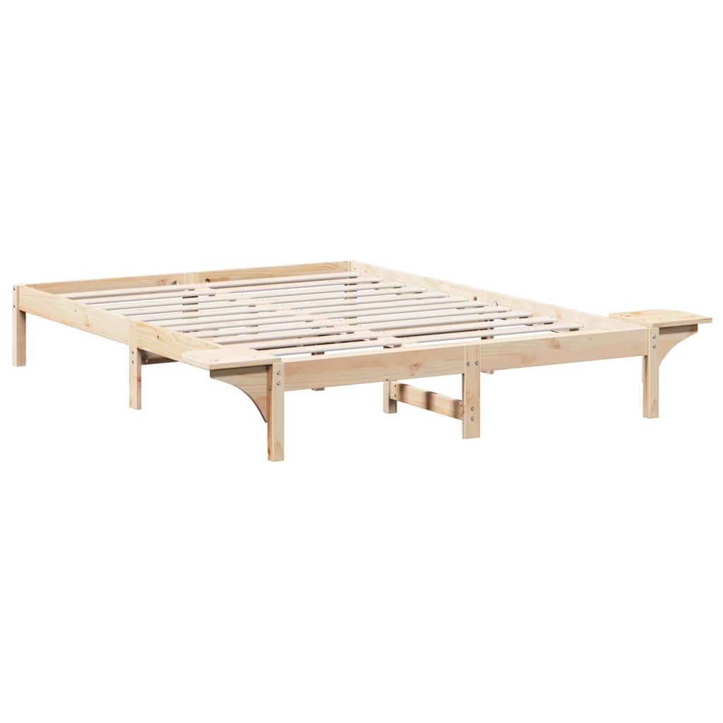 Bed Frame with Bedside Tables Brown 160 x 200 cm Brown