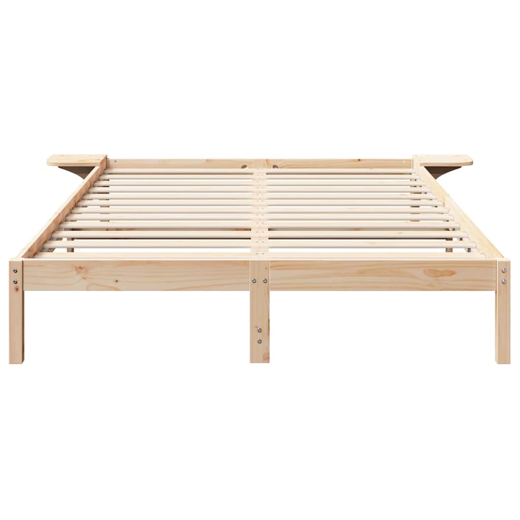 Bed Frame with Bedside Tables Brown 160 x 200 cm Brown