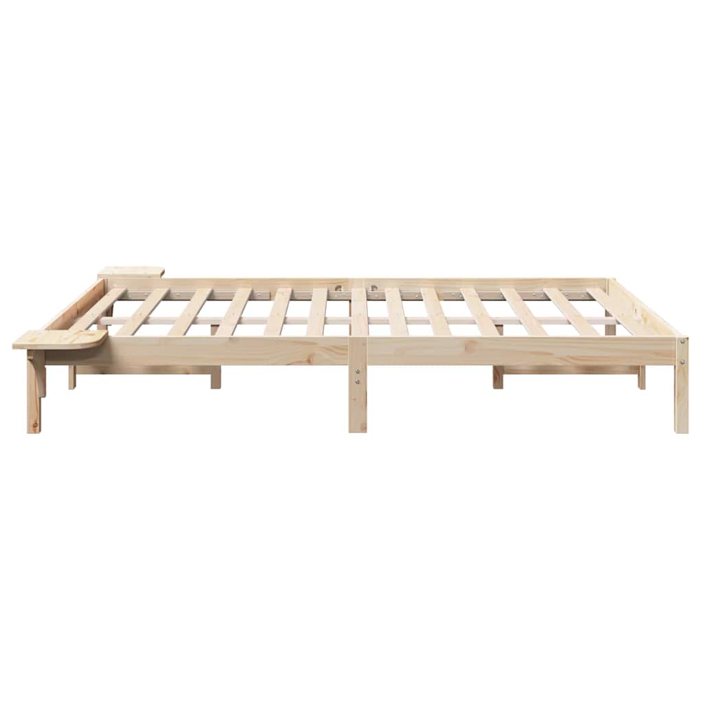 Bed Frame with Bedside Tables Brown 160 x 200 cm Brown